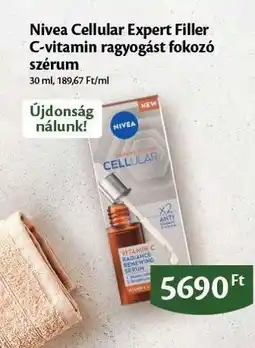 EcoFamily Nivea Cellular Expert Filler C-vitamin ragyogást fokozó szérum ajánlat