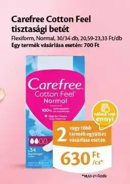 EcoFamily Carefree Cotton Feel tisztasági betét ajánlat