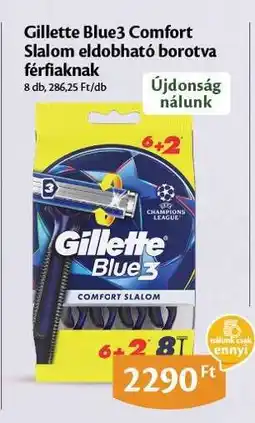 EcoFamily Gillette Blue3 Comfort Slalom eldobható borotva férfiaknak ajánlat