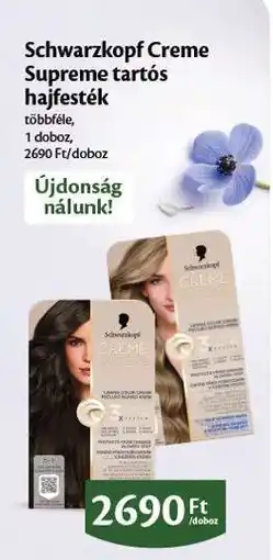 EcoFamily Schwarzkopf Creme Supreme tartós hajfesték ajánlat