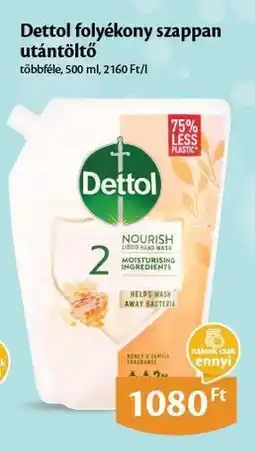 EcoFamily DETTOL Folyékony szappan utántöltő ajánlat