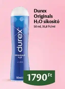 EcoFamily Durex Originals H2O síkosító ajánlat
