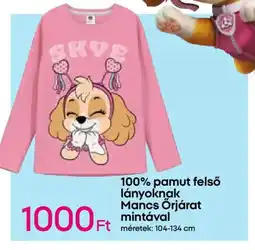 Pepco 100% pamut felső lányoknak Mancs ajánlat