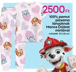 Pepco 100% pamut pizsama lányoknak Mancs Őrjárat ajánlat