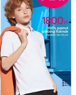 Pepco 100% pamut pólóing fiúknak ajánlat