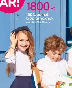 Pepco 100% pamut blúz lányoknak ajánlat