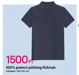Pepco 100% pamut pólóing fiúknak ajánlat