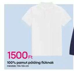 Pepco 100% pamut pólóing fiúknak ajánlat