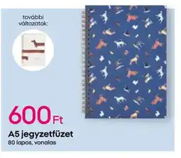 Pepco A5 jegyzetfüzet ajánlat
