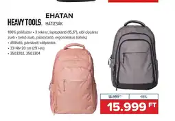 Hervis Heavy Tools. Ehatan Hátizsák ajánlat