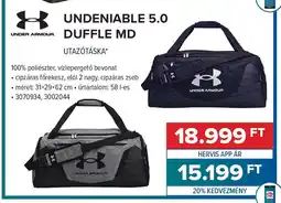 Hervis Under Armour. Undeniable 5.0 Utazótáska ajánlat