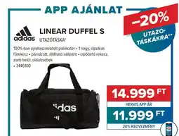 Hervis Adidas Linear Duffel S utazótáska* ajánlat