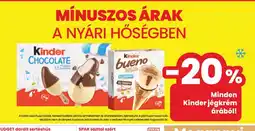 Spar Minden Kinder jégkrém ajánlat