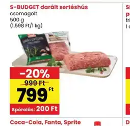 Spar S-Budget darált sertéshús ajánlat