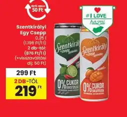 Spar Szentkirályi Egy Csepp ajánlat