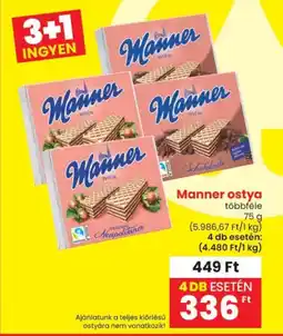 Spar Manner ostya ajánlat