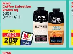 Spar Mizo Coffee Selection kávés tej ajánlat