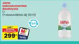 Spar Jana szénsavmentes ásványvíz ajánlat