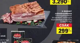 Spar S-Budget császárszalonna ajánlat