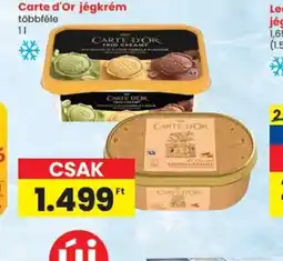 Spar Carte d'Or jégkrém ajánlat
