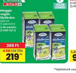 Spar Meggle vegán főzőkrém ajánlat