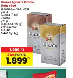 Spar Douwe Egberts Omnia őrölt kávé ajánlat