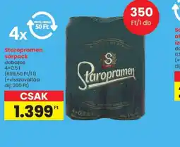 Spar Staropramen sörpack ajánlat