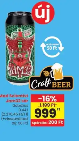 Spar Mad Scientist Jam32 sör ajánlat