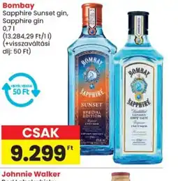 Spar Bombay Sapphire Sunset gin, Sapphire gin ajánlat