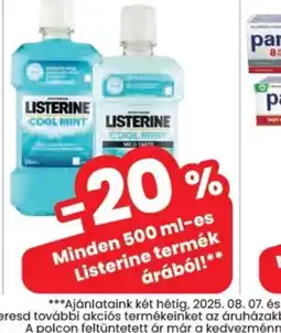 Spar Listerine ajánlat