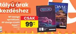 Spar MT design spirálfüzet, AP design tűzött füzet ajánlat