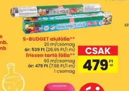 Spar S-Budget aluflia ajánlat