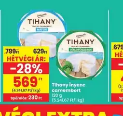 Spar Tihany Ínyenc Camembert ajánlat
