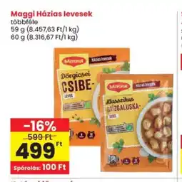 Spar Maggi Házias levesek többféle ajánlat