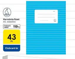 Tesco Harmnia füzet ajánlat