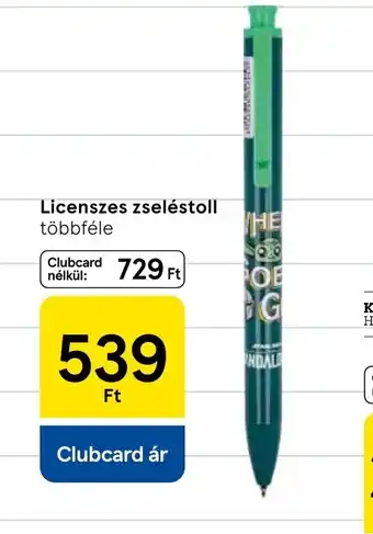 Tesco Licenszes zselé toll ajánlat