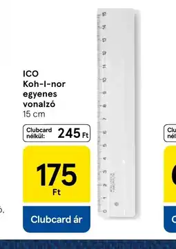 Tesco ICO Koh-I-Noor egyenes vonalz ajánlat