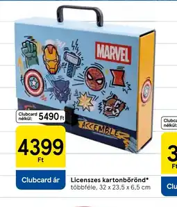 Tesco Licenszes kartonbőrönd ajánlat