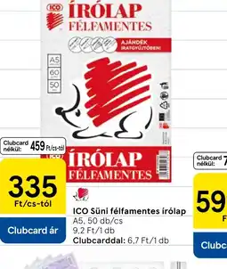 Tesco ICO Sünis félfamentes Írlap ajánlat