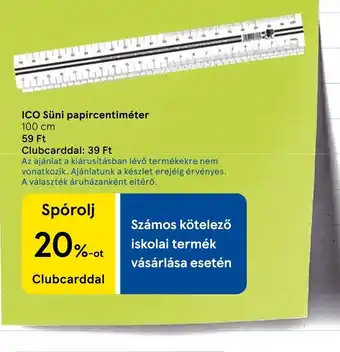 Tesco ICO 50cm papírcentiméter ajánlat