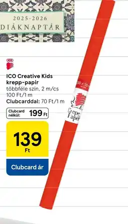 Tesco ICO Creative Kids krepp-papír ajánlat