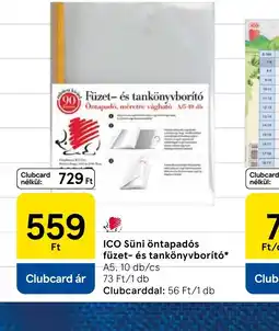 Tesco ICO Sümi öntapads füzet- és tankönyvborít ajánlat
