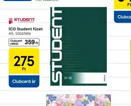 Tesco ICO Student füzet ajánlat