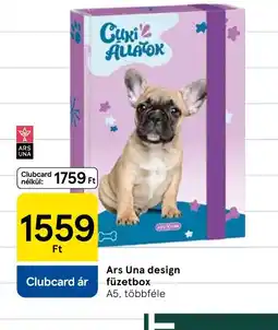 Tesco Ars Una design füzetbox ajánlat