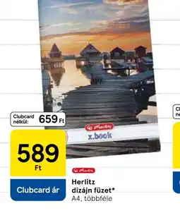 Tesco Herlitz dizájn füzet ajánlat