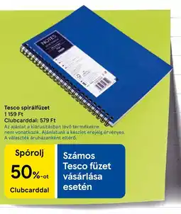 Tesco Tesco spirálfüzet ajánlat