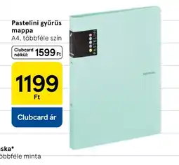 Tesco Pastelini gyűrűs mappa ajánlat