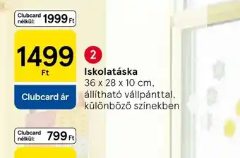 Tesco Iskolatáska ajánlat