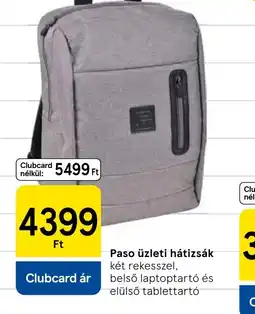Tesco Paso üzleti hátizsák ajánlat
