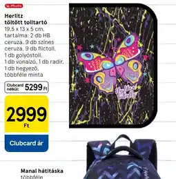 Tesco Herlitz töltött tolltart ajánlat